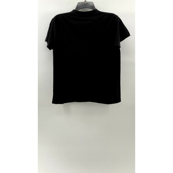 UNBRANDED Men's Black-Red Embroidered Crewneck Short Sleeve Casual T-Shirt SZ S - Picture 2 of 9